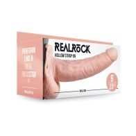 Hollow Strap-on with Balls 9 In.