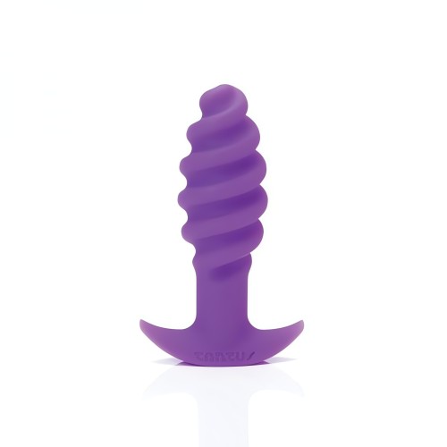 Tantus Twist Butt Plug - Purple - Waterproof Silicone