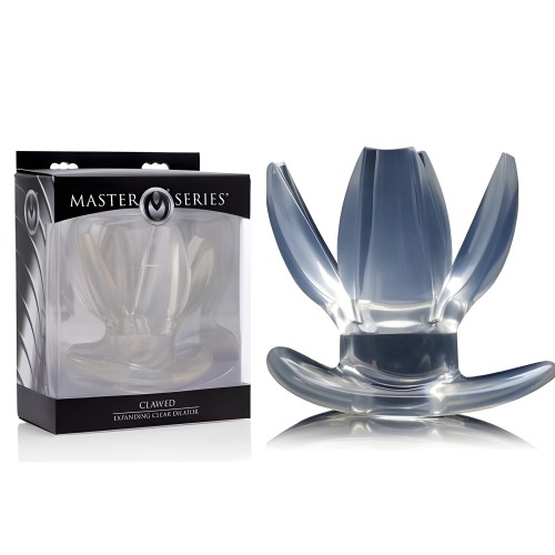 Clawed Expanding Clear Butt Plug Dilator