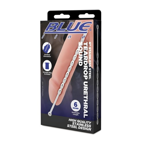 Blueline Steel Teardrop Urethral Sound - Thrilling Exploration