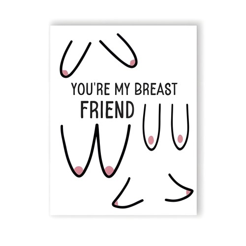 Tarjeta de Saludo Breast Friend