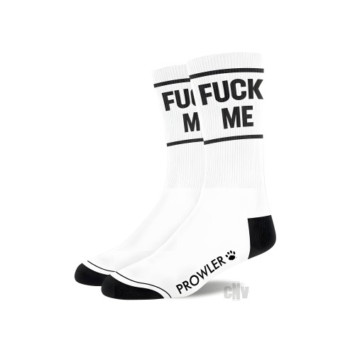 Prowler Red Fuck Me Socks White