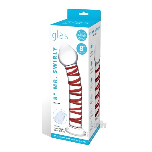 Glas Mr. Swirly Glass Dildo 8 In. - Perfect for G-spot & P-spot