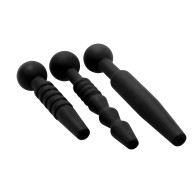 Juego de Plug de Silicona Negra Dark Rods