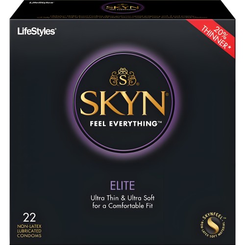 Preservativos LifeStyles SKYN Elite - Paquete de 22