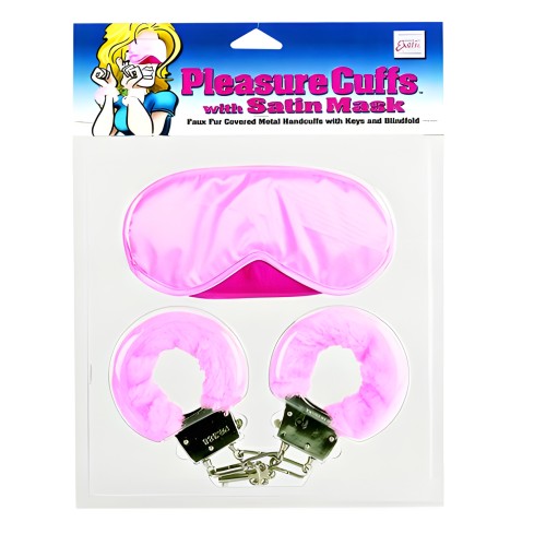 Grilletes de Placer con Máscara de Satén