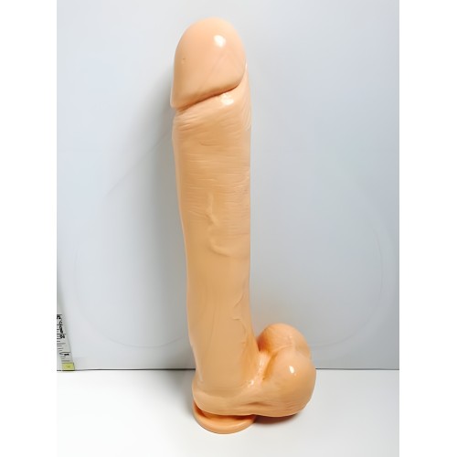 Exxxtreme Dong 14 Pulgadas con Ventosa Beige