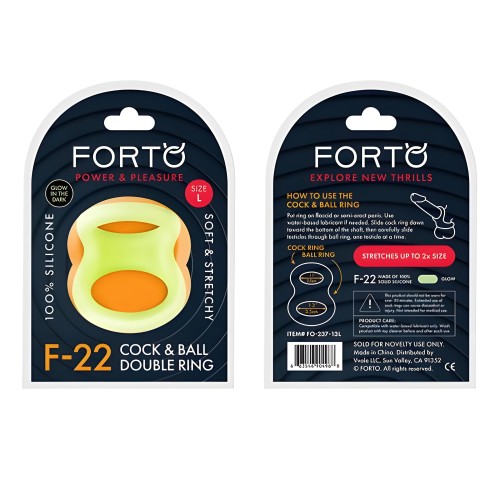 Forto F-22 Double Ring - Enhance Pleasure