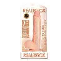 Realrock Straight Dildo 7 in Vanilla for Ultimate Pleasure