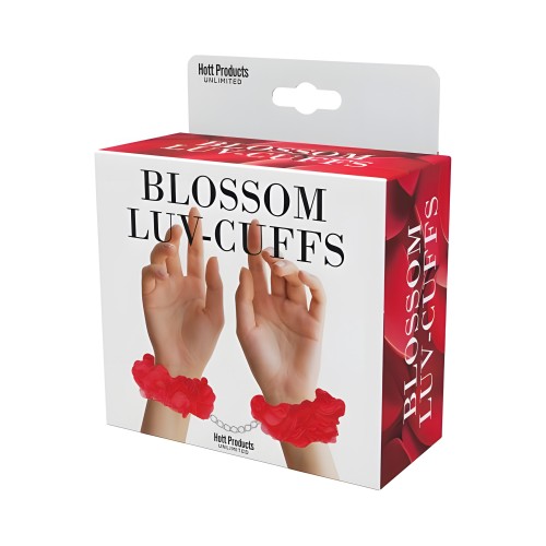 Blossom Luv Cuffs - Flower Hand Cuffs Red