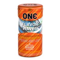 Condones One Flavor Waves - Sabores Divertidos
