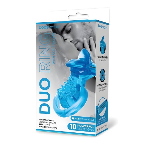 Bodywand Recharge Duo W/tickler Blue