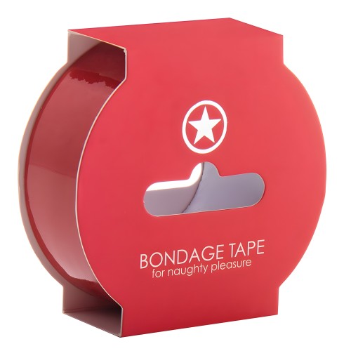Cinta de Bondage No Pegajosa Ouch! Roja