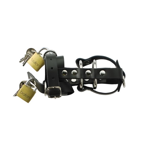 Anillo de Chastidad con Cerradura - Negro