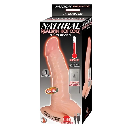 Natural Realskin Hotcock Curved 7 Fle