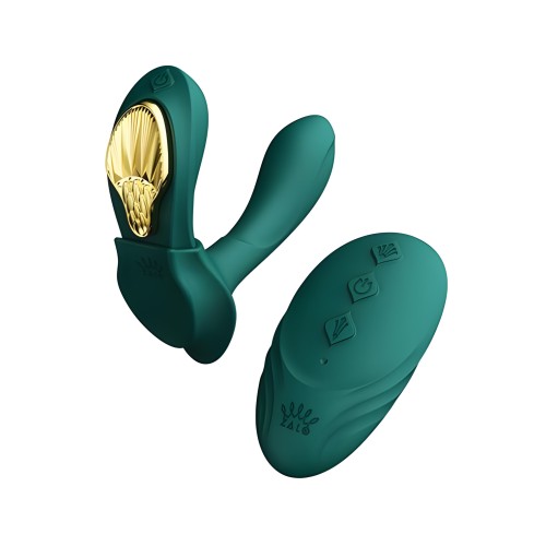 Zalo Aya Wearable Vibrator with Remote - Turquoise Green