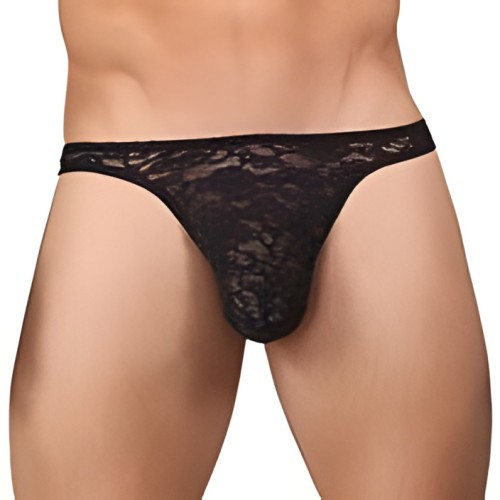 Bong Thong Stretch Lace Black Small/Medium