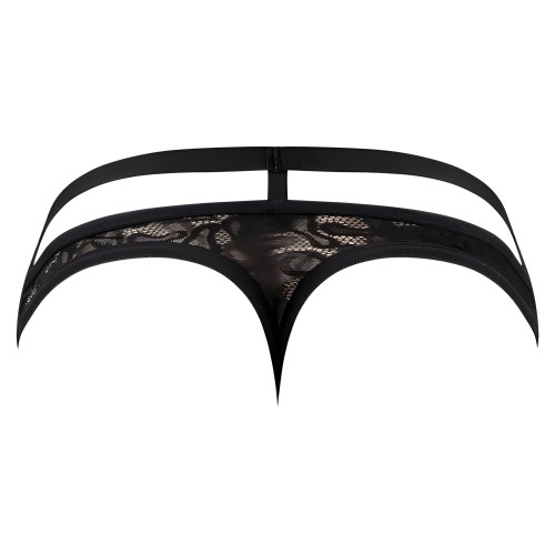 Lucifer Cutout Thong Black S/M