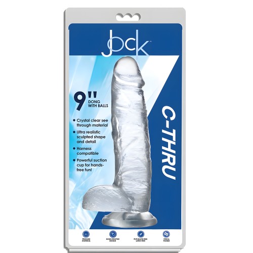 Jock C-Thru 10 Inch Dong Clear
