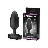 Plug Anal Vibrante Pretty Love Vibra II - Negro - 10 Funciones