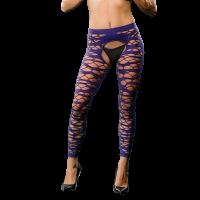 Naughty Girl Sexy Leggings Full Design Violet O/S