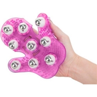 Roller Balls Massager Pink Massage Glove