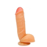 Trigger Dildo with Suction Cup Beige
