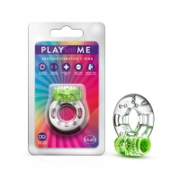 Play With Me Arouser Vibrating C-ring Green