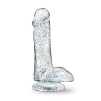Naturally Yours 6 inches Glitter Cock Sparkling Clear