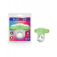 Play With Me Teaser Vibrating C-ring Green