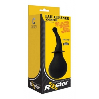 Rooster Tail Cleaner Smooth Black Anal Douche