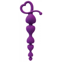 Gossip Hearts On A String Violet Purple Anal Beads
