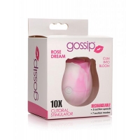 Gossip Rose 10x Silicone Clit Suction Stimulator Magenta