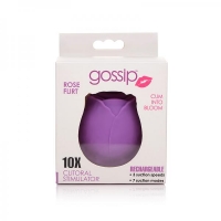 Gossip Rose 10x Silicone Clit Suction Stimulator Violet