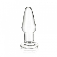 Glas 3.5 inches Glass Butt Plug Clear