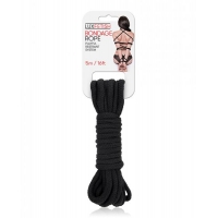 Lux Fetish Bondage Rope 5m Black