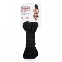 Lux Fetish Bondage Rope 10m Black