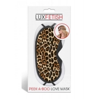 Lux Fetish Peek-a-boo Love Mask Leopard