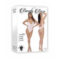 Barely Bare Crotchless Mesh Teddy Peach O/s