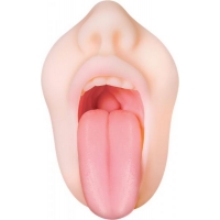 Real Mouth Stroker with Tongue Deep Throat Feel