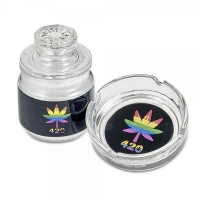 Rainbow Leaf Ashtray & Stash Jar Set