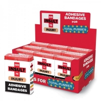 Add Insult To Injury Bandaids W/ Asst Sayings 9 Pc Display