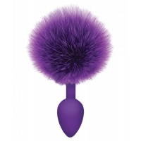 Cottontails Silicone Bunny Tail Butt Plug Purple