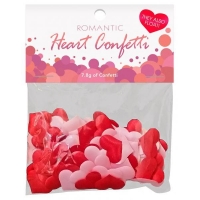 Romantic Heart Confetti Red, Pink