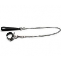 Buckling Cockring and Chain Leash Set
