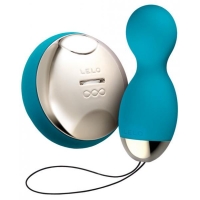 Hula Wireless Remote Control Silicone Pleasure Beads - Blue