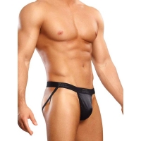 Jock Strap Satin Lycra Black Large/XL Underwear