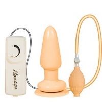 Butt Balloon inflatable Vibrating Anal Satisfier Beige