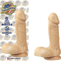 All American Lifeforms 6 Inches Dong Balls, Suction Cup Flesh