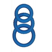 Ram Ultra Cocksweller Silicone C Rings Blue